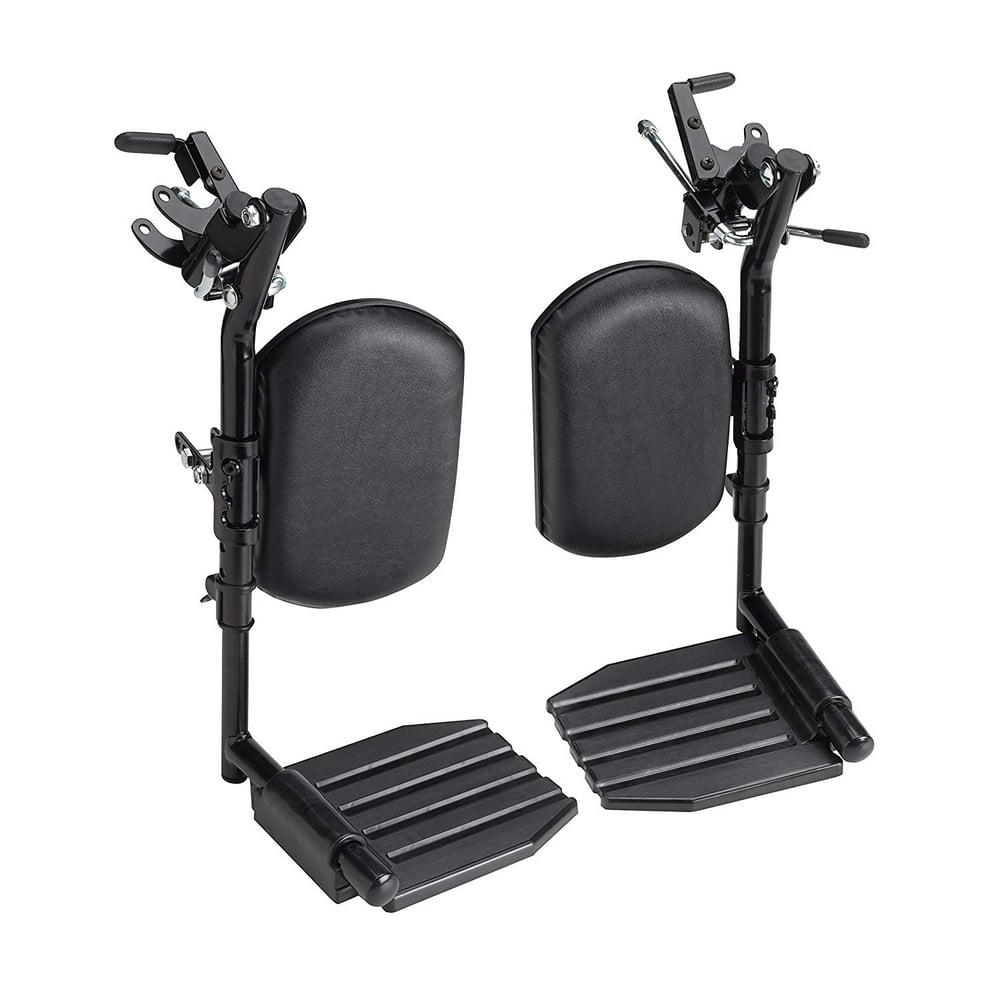 Invacare Wheelchair Elevating Legrests, Aluminum Footplates, Padded