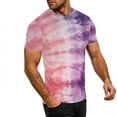 thumbnail image 5 of Taylonsss Women's Vintage Gradient Printed Round Neck Short Sleeve T-Shirt Casual Sports Top for Fitness and Daily Wear Comfortable Stretch Breathable Fabric for Spring Summer, 5 of 9