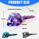 thumbnail image 3 of 3Pcs Plush Mouse Cats Toy With Squeaker Sound Colorful Feathered Chewing Hunting Activity Toy for Kittens Indoor Play, 3 of 4