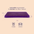 thumbnail image 2 of Cojín de asiento morado con diseño simple de rejilla reductora de presión, 2 of 7