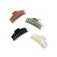 thumbnail image 1 of Trademark Beauty Pinzas en forma de garra - Pinzas para el cabello con diseño de resorte suave y liviano Versatilidad Material antideslizante para todo tipo de cabello - Neutro (paquete de 4), 1 of 5