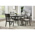 thumbnail image 2 of New Classic Furniture Mitchell 5-Piece Transitional Wood Dining Set in Gray, 2 of 11