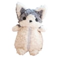 thumbnail image 2 of Estuche de peluche con forma de perro para lápices, bolígrafos y otros artículos de papelería. Gris, 2 of 9