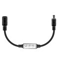 thumbnail image 3 of Low-profile Inline Controller Mini 3 Key Dimmer Switch for LED Strip Light Black, 3 of 5