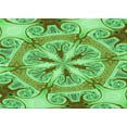 thumbnail image 1 of Ahgly Company Machine Washable Indoor Rectangle Transitional Dark Lime Green Area Rugs, 5' x 8', 1 of 7