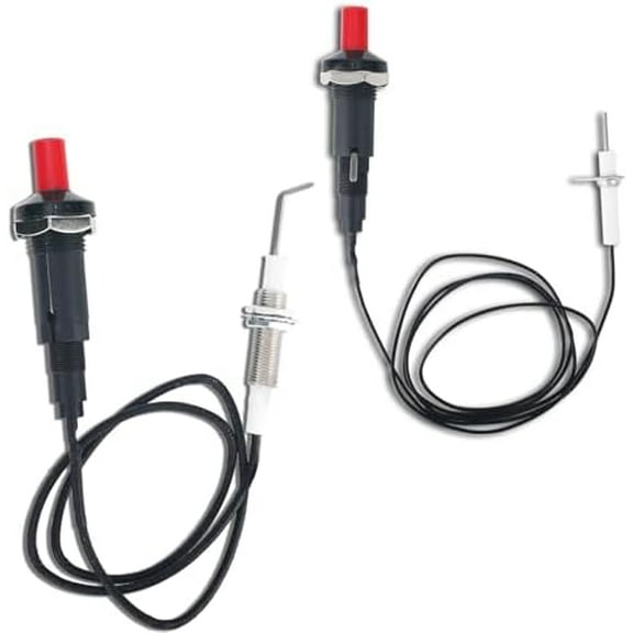 2 Pcs Propane Push Button Piezo Igniter Kit with Ceramic Electrode & Long Wire, Propane Spark Igniter Replacement for Oven Fireplace Gas Grill Heater Stove$$Garden & Patio