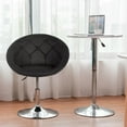 thumbnail image 2 of PayLessHere Fauteuil d'Appoint Moderne en Cuir pour Salon, Pivotant, Hauteur, Noir, 2 of 8