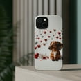 thumbnail image 4 of DistinctInk Tough Case for Apple iPhone 14 (6.1" Screen), Compatible with MagSafe Charging - Valentine's Day Dachshund, 4 of 6