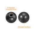 thumbnail image 4 of Unique Bargains Boutons de Boule Filetés 1.18Inch Dia M8 Thread Femelle Thermodurcissable Poignées Rondes, Noir 6 Pack, 4 of 5