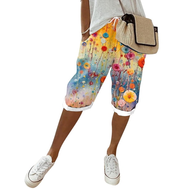 WILLBEST Pantalones Casuales elegantes para Mujer: Diseño de Yoga Elástico, Holgado y de Tubo Recto con Bolsillos de Color y Efecto de Contraste de Color para Mayor Comodidad Diaria. Extra Grande