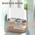 thumbnail image 6 of XXXFLOWER 3-in-1 Toilet Brush Set with Holder, Wall Mounted - No Splash Cleaning, Easy Drain Design, Durable and Hygienic, 6 of 7