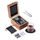 thumbnail image 2 of Juego de piedras de cristal para whisky con pinzas, regalos únicos para novio, hermano, marido, aniversario de cumpleaños, 2 of 8