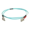 thumbnail image 2 of C2G 0.5m LC-LC 50/125 OM4 Duplex Multimode Fiber Cable - Aqua - network cable - 0.5 m - aqua, 2 of 3