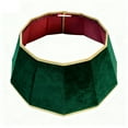 thumbnail image 2 of cpengpj Green Velvet Christmas Tree Skirt Foldable Polyester Holiday Decor for Festive Season, 2 of 6