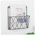 thumbnail image 2 of Wall Mounted Newspaper Holder Newspaper Shelf Storage Rack Black Draw, 2 of 5