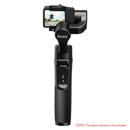 hohem iSteady Pro 2 Upgraded 3-Axis Handheld Action Camera Gimbal Stabilizer Splash Proof APP Remote Control Built-in 3600mAh