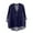 Dark Blue, variant on ManxiVoo Trendy Womens Long Sleeve Linen Shirt with V Neck and Pockets Breathable Comfort Casual Blouse L Size Blackish Green