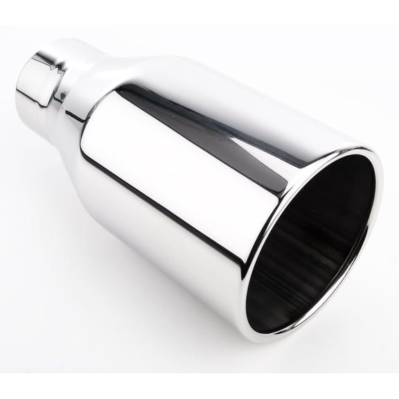 JEGS Stainless Exhaust Tip Overall Length: 10 in. Weld-On