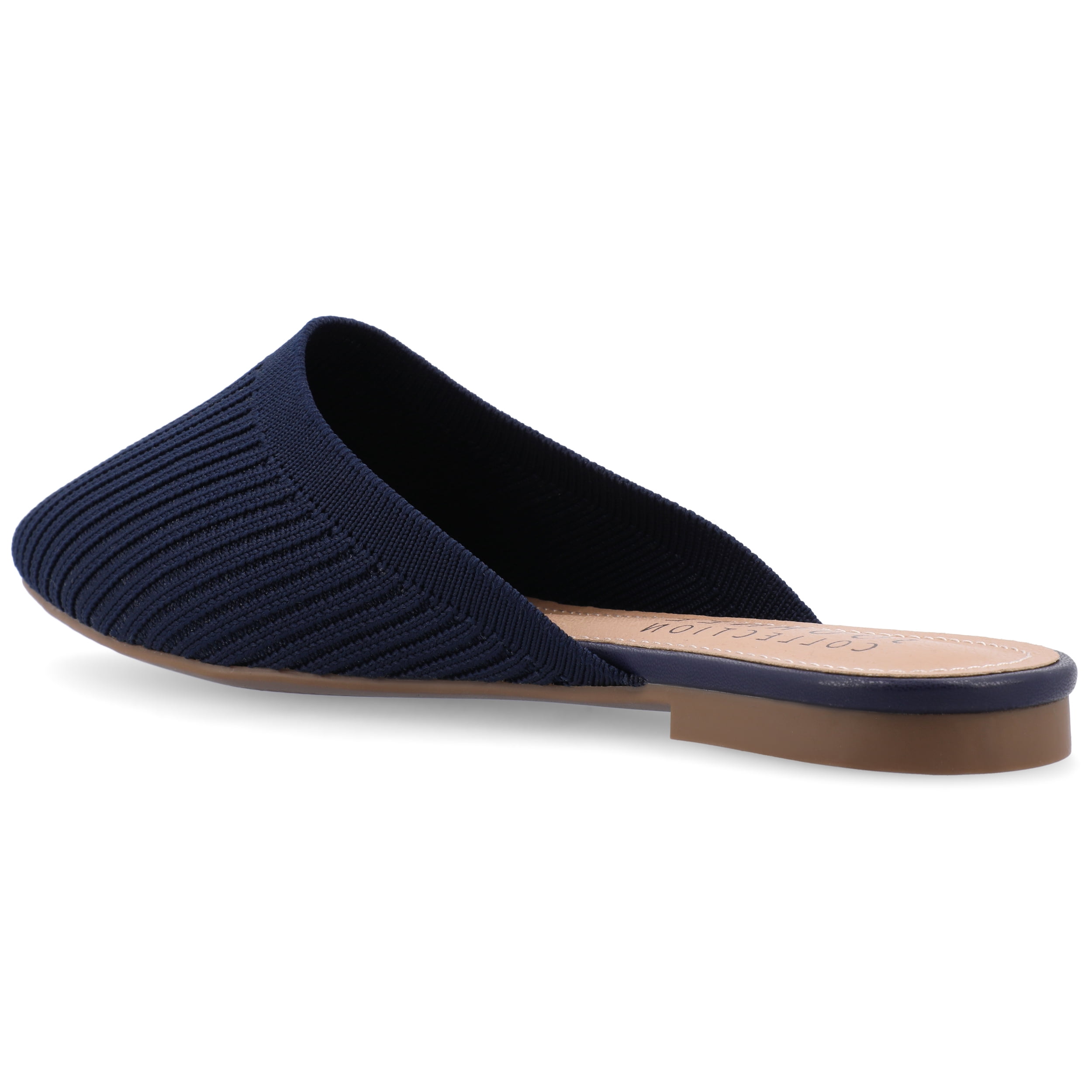 Journee Womens Aniee Slip On Almond Toe Mule Flats, Widths Available