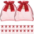 thumbnail image 1 of 20pcs Organza Gift Bags Wedding Favor Bags with Drawstring Jewelry Pouches, 1 of 8