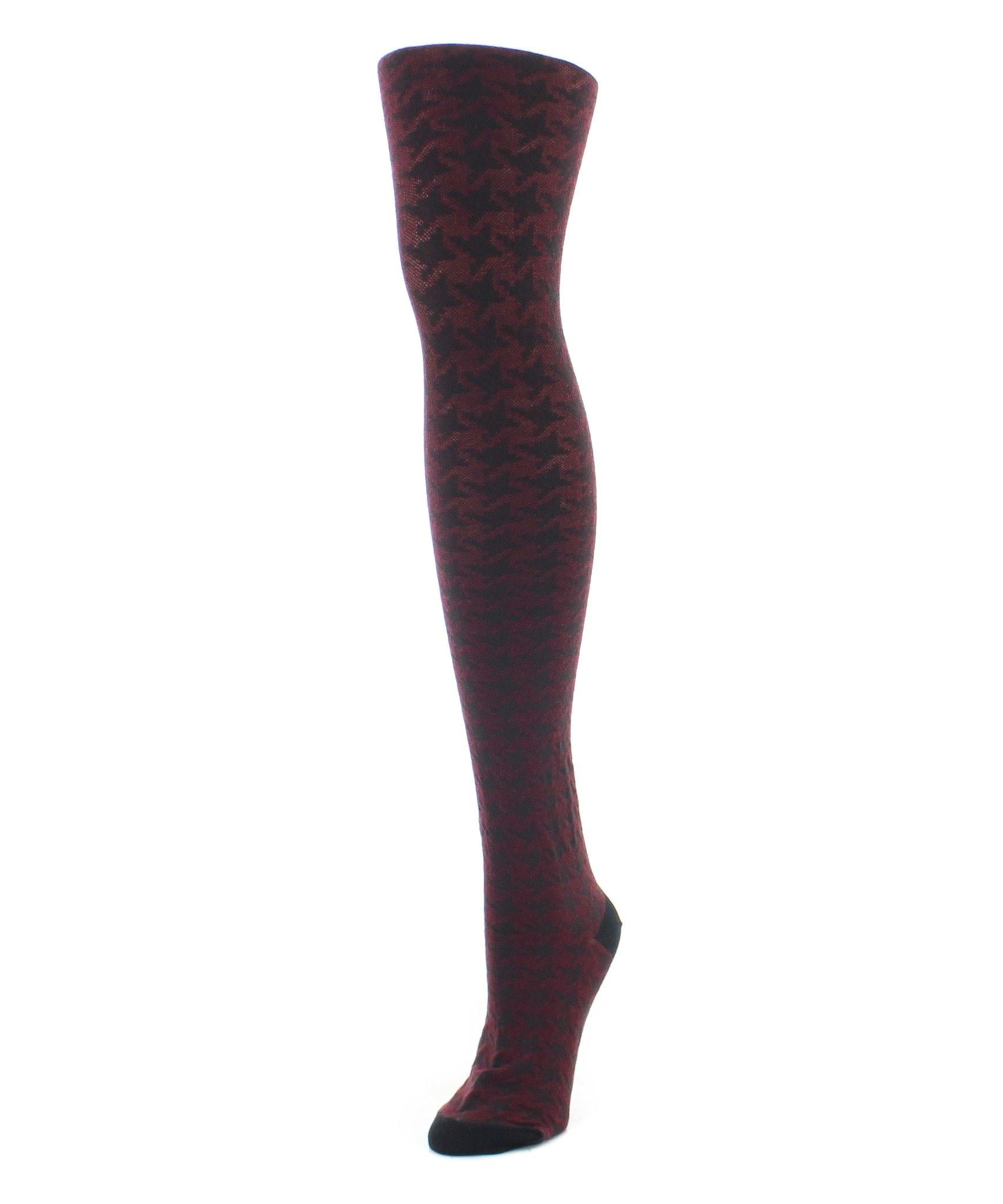 Burgundy sweater tights Clearance