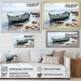 thumbnail image 4 of Designart "Angler'S Boat On Seashore I" Coastal Boat Canvas Wall Art, 4 of 7