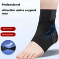 thumbnail image 2 of Opolski Ankle Brace Open Heel Ankle Support Ankle Support Stabilizer Elastic Breathable Compression Strap for Arthritis Tendonitis Plantar for Football Black, 2 of 8