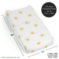 thumbnail image 6 of Sweet Jojo Designs Boho Sun White and Mustard Yellow Boy, Girl, Unisex/Gender Neutral Changing Pad Cover Sheet, 6 of 6