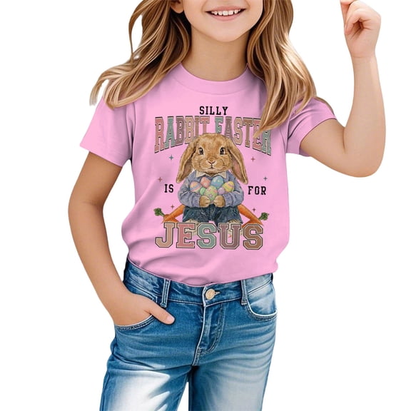 Shadoumai Toddler Girl Shirts 3t Floral Printed Round Neck Shirt Short Sleeve T Shirt Top Fashion Casual Back To School Shirt Clothes for Girls