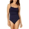 Anne Cole NAVY Shirred One-Piece Swimsuit, US 6