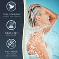 thumbnail image 5 of Homerella Anti Slip Shower Mat | Anti Mold Non Slip Bathtub Mat for Inside Shower | Square Floor Shower Mat 21 x 21 inch with Suction Cups for Grip & Hooks Hanging and Quick Drying | Machine Washable, 5 of 5