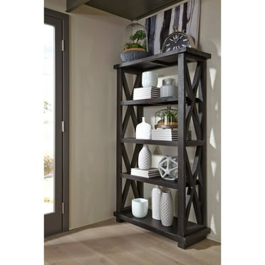 Arron Lane 4 Shelf Sliding Glass Door Bookcase Multiple Colors Grey Com Arron Lane 4 Shelf Sliding Glass Door, Arron Lane 4 Shelf Sliding Glass Door Bookcase