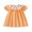 Orange, variant on RUINIXCW Kids Toddler Baby Girl Halloween Dress Little Baby Girl Summer Fall Dress Clothes Pumpkin Embroidery Collar Puff Short Sleeve Dress
