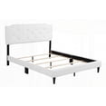 thumbnail image 6 of Full Size Metal Platform Bed Frame with No Box Spring, White for Bedroom, 6 of 7