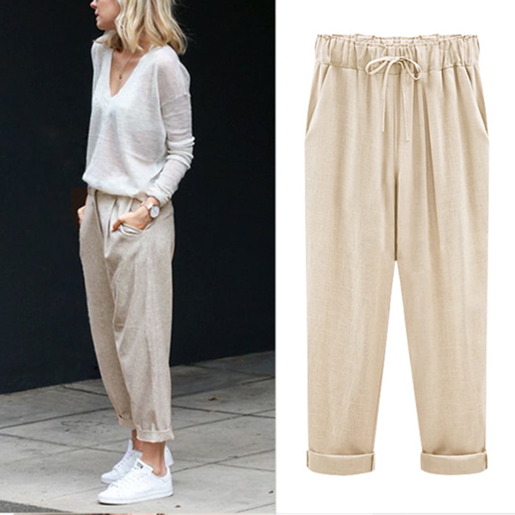 Trousers cuffed ankles Clearance