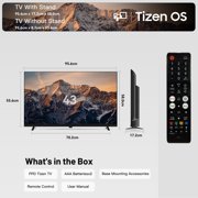 FPD 43-inch Smart TV, 1080P Fhd Compatible with Samsung TV Plus, Smartthings Built in Gaming Hub, Dolby Audio, Hdr10, Voice Control, Flat Television with Miracast