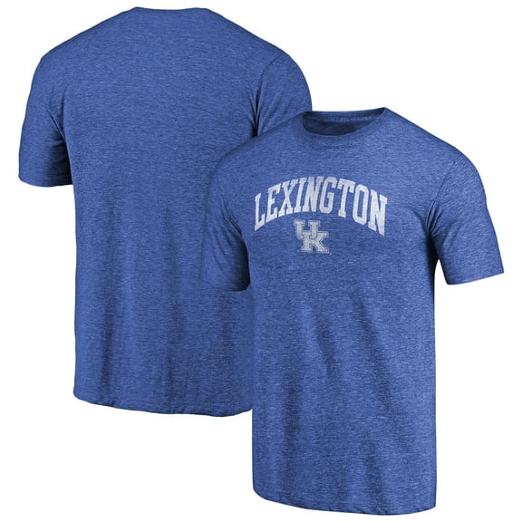 Men's Heathered Royal Kentucky Wildcats Hometown Arched City Tri-Blend T-Shirt