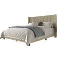 thumbnail image 4 of Home Design Saco Twin Upholstered Platform Bed Frame For Adult, Dark Beige, Easy Assembly, 4 of 6