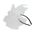 thumbnail image 1 of Yaman Visor hats for Women Fashion Wedding Mesh Hat Fascinator Penny Ribbons And Feathers Party Polyester, 1 of 3