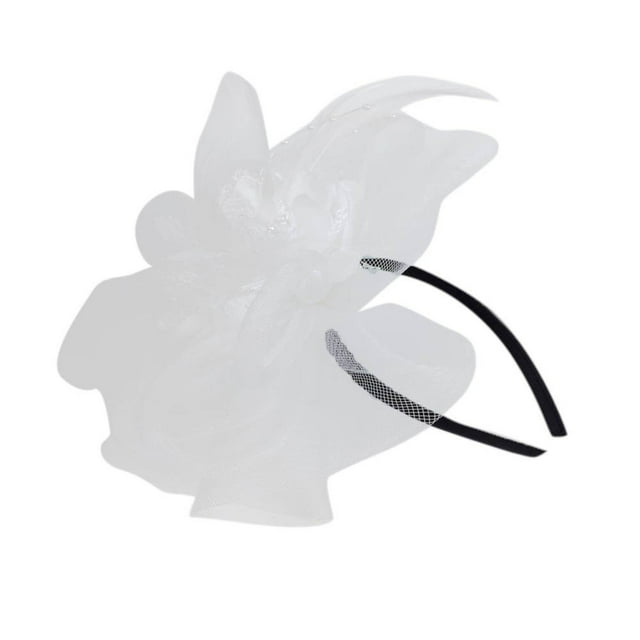 Yaman Visor hats for Women Fashion Wedding Mesh Hat Fascinator Penny Ribbons And Feathers Party Polyester