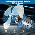 thumbnail image 6 of Costway 20 in 3-Speed 3500 CFM Oscillating Wall Mount Fan, 6 of 11