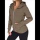 thumbnail image 2 of Sudaderas con Capucha y Cremallera para Mujer, Chaquetas de Forro , Sudaderas de Gran Tamaño, Conjuntos de Moda de Otoño, Suéteres, Ropa de Invierno. Color Café L, 2 of 10