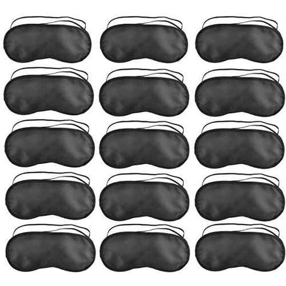 12 Pcs Blindfold Sleep Eye Masks for Party Games Adults Couples Travel, Eye Covers with Nose Pad and Elastic Strap, Sleeping Mask for Kids Men Women