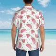 thumbnail image 6 of Goofa Watermelon Hawaiian Shirt for Men, Unisex Summer Beach Casual Short Sleeve Button Down Shirts,Aloha Tropical Floral print shirt-XX-Large, 6 of 9
