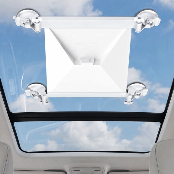 Starlink Mini Suction Cup Car Mount, Dash Mount for Window & Sunroof Ensures Stable Satellite Signal, Car Holder Brackets for Most Vehicles, White