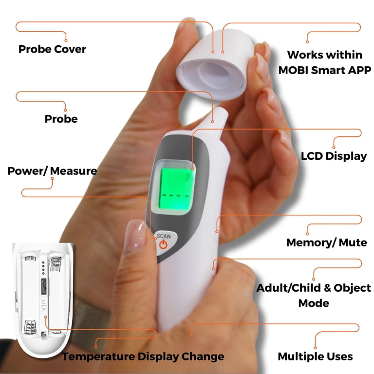 Mobi Smart DualScan Baby Thermometer, Ear & Forehead photo 4