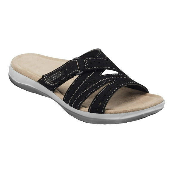 Dvkptbk Slide Sandals for Women - Comfortable Slip On Sandals with Adjustable Buckles - Ladies Slip-Resistant Platform Summer Flat Sandals for Beach, Home, Indoor Outdoor Use - Summer