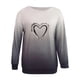 thumbnail image 4 of Moda mujer manga larga cuello redondo señoras impresas señoras sudadera Tops blusa Pompotops gfhjh9531, 4 of 4