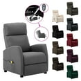thumbnail image 6 of vidaXL Massage Chair Electric Massaging Recliner Chair for Elderly Fabric, 6 of 26