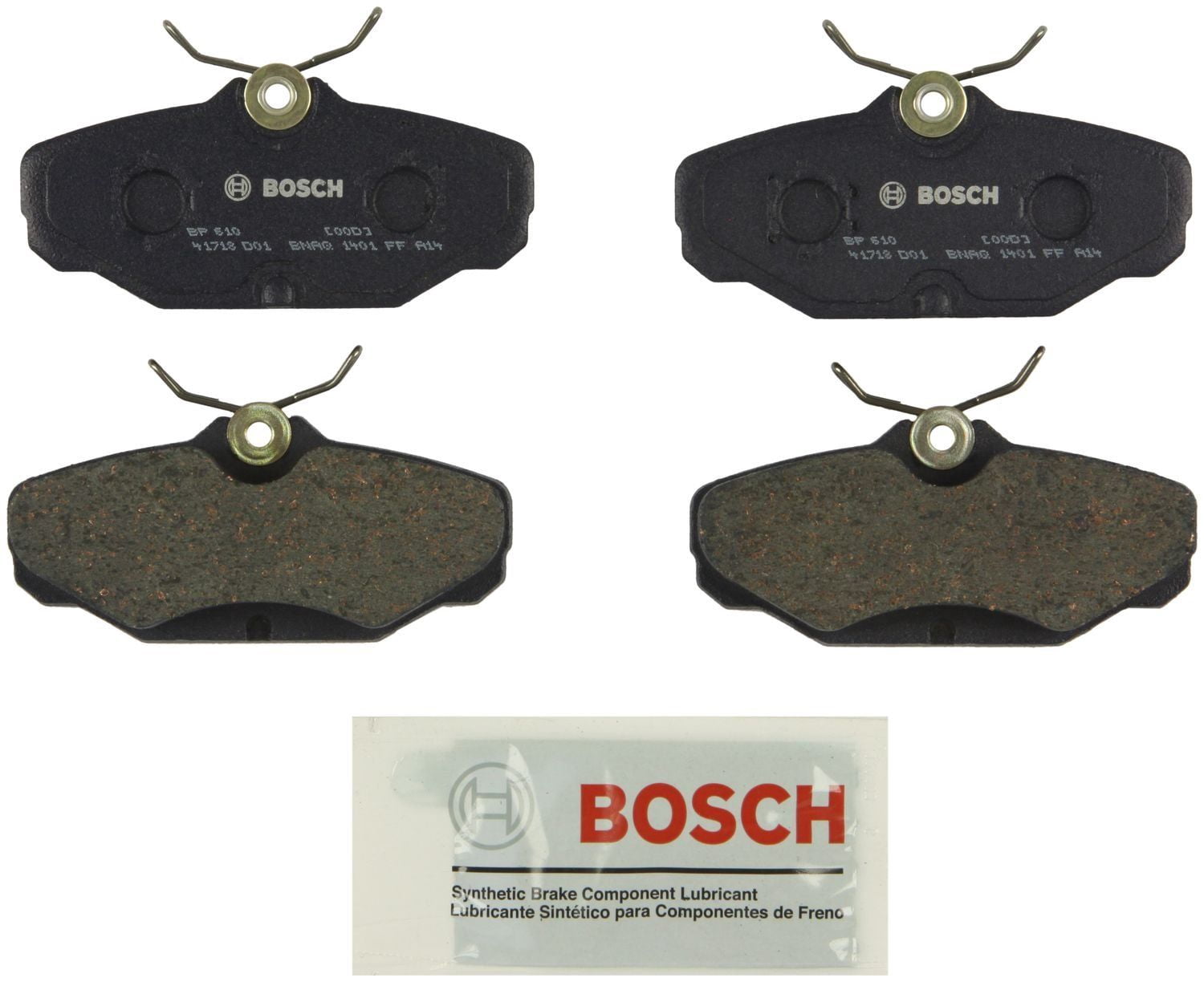 Bosch BP610 QuietCast Premium Disc Brake Pad Set Fits select: 1993-2007 FORD TAURUS, 2002 MERCURY SABLE GS/GS PLUS